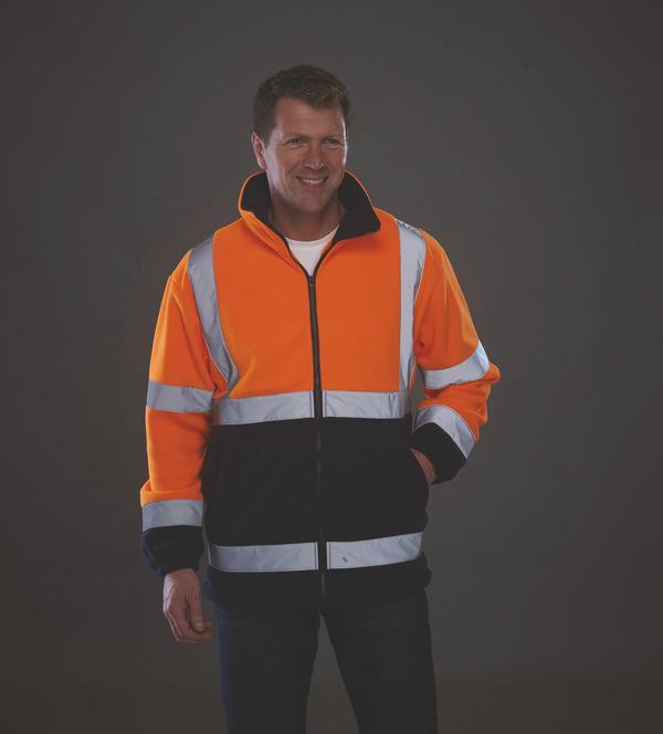 High-Vis Fleecejacke | Bestickt Und Bedruckt