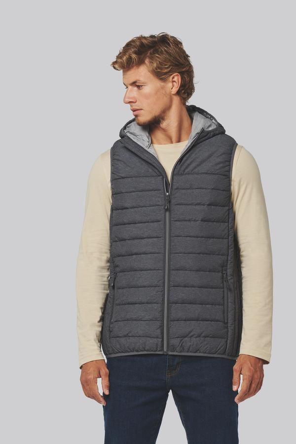 Daunenweste Mit Kapuze Bodywarmer | Unisex | Stickerei