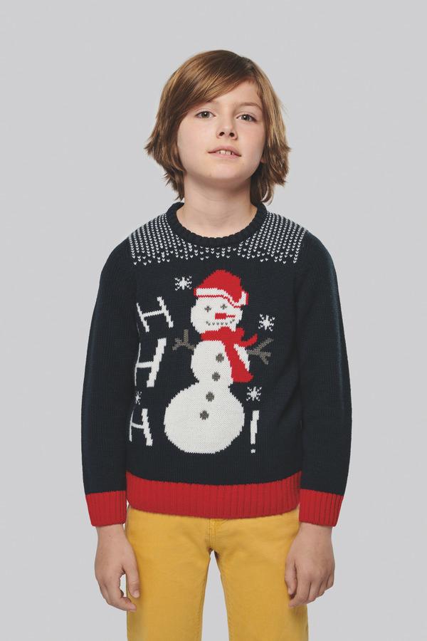 Pull De Noël Pour Enfant Ho Ho Ho | Pull Enfant À Broder