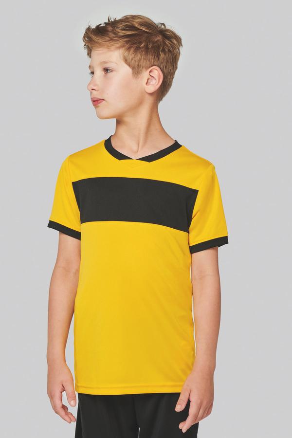 picto Maillot De Sport Enfant | Broderie Et Impression Sporty Yellow / Black