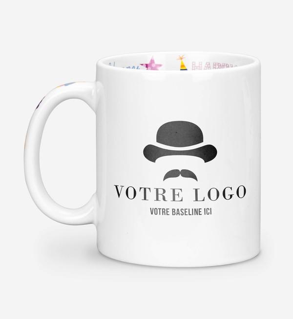 Mug En Céramique Motif D'anniversaire