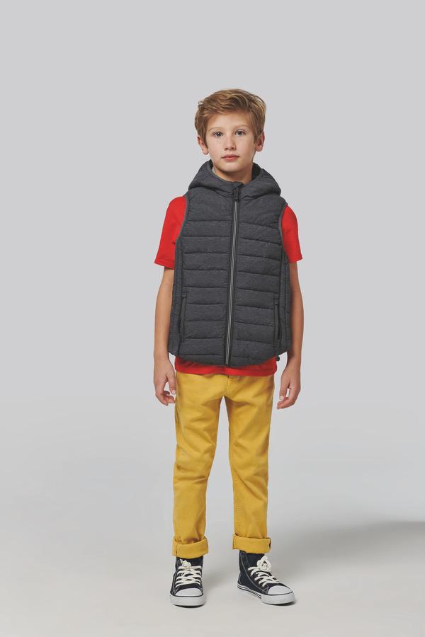 Bodywarmer À Capuche Enfant À Personnaliser