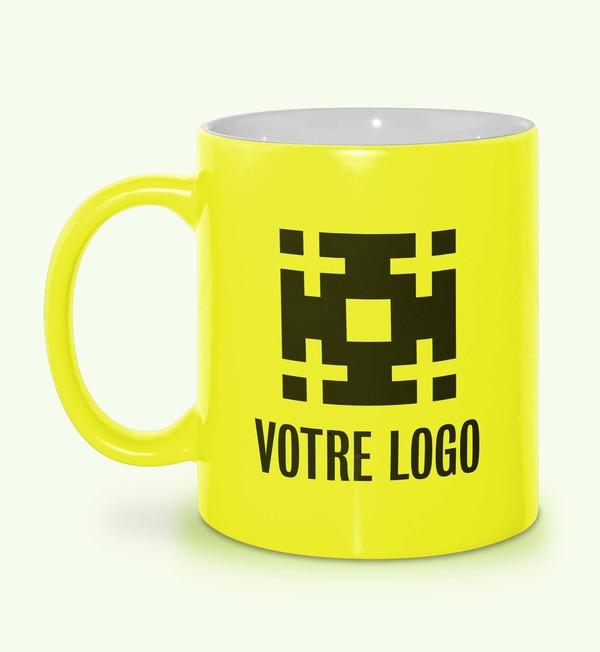 Mug En Céramique Bicolore - Fluo