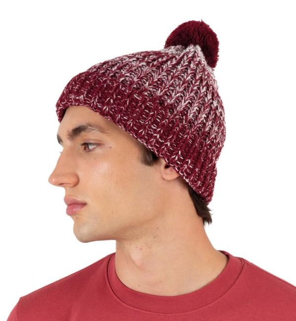 picto Bonnet À Pompon Style Tricoté - Broderie  Wine Twist