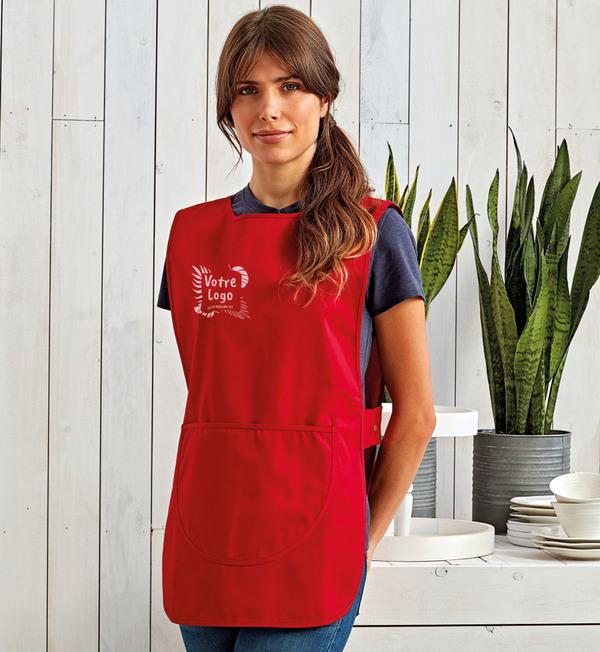 picto Pinafore Apron Fuchsia