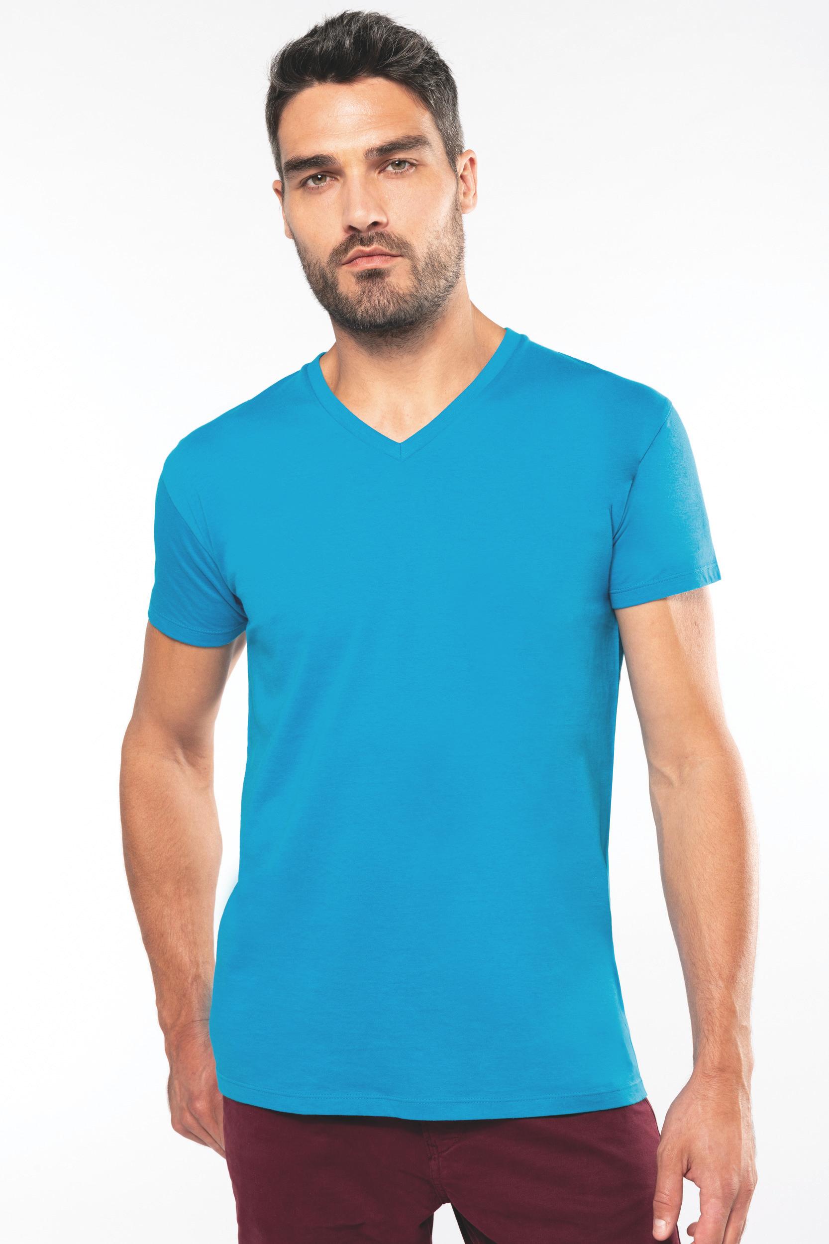 pictoT-Shirt Bio 150Gr Col V Homme | 100% Coton Bio  Tropical Blue