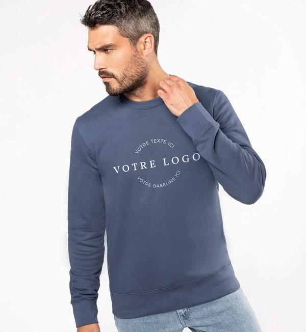 Sweat-Shirt Écoresponsable À Col Rond | Impression Et Broderie