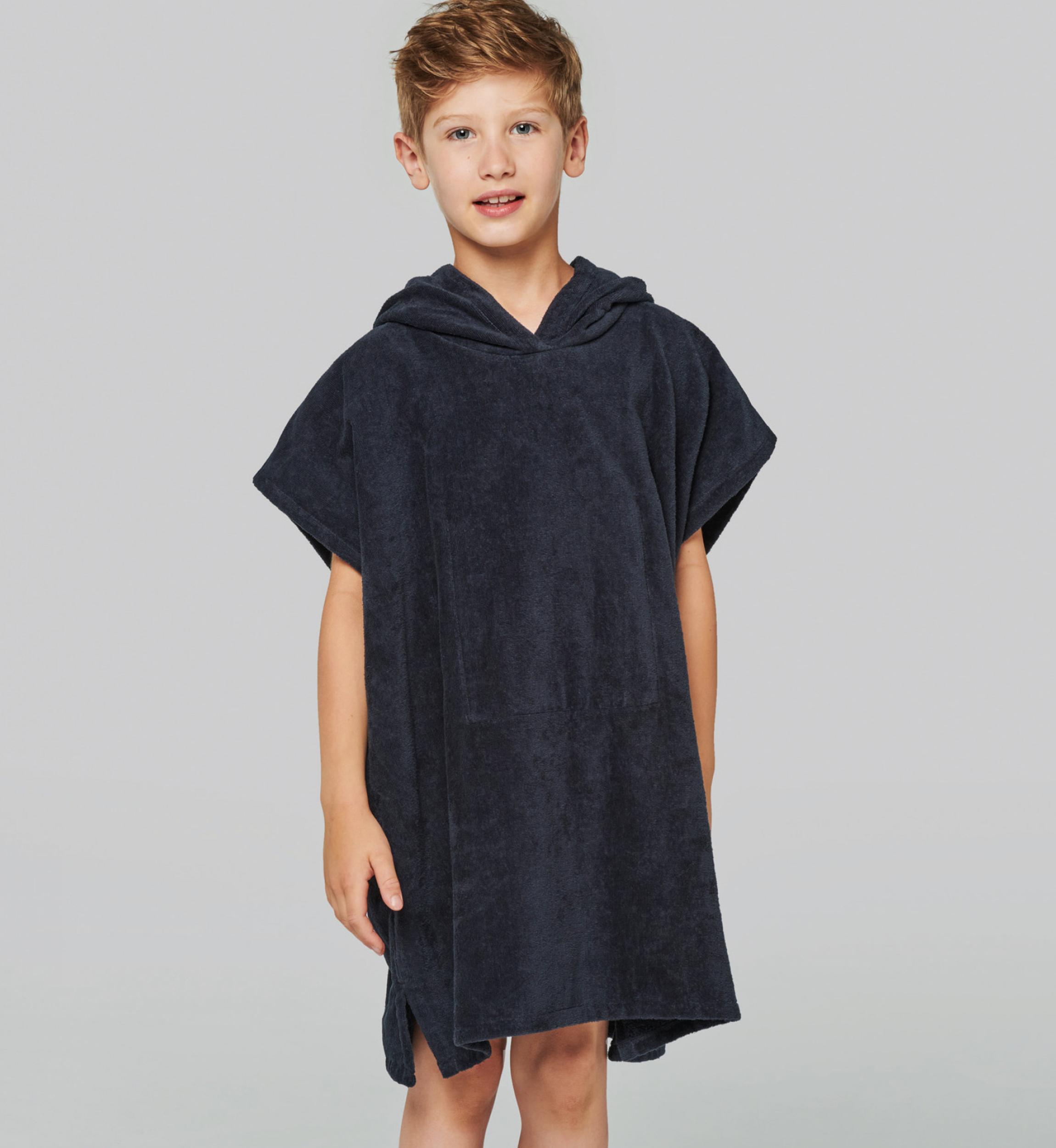 Poncho éponge à capuche enfant