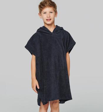 Poncho éponge à capuche enfant à personnaliser