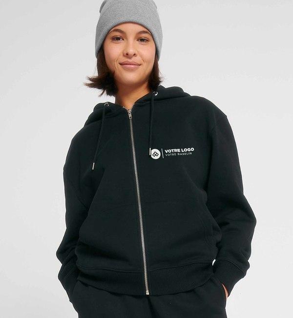 Sweat Shirt Zippé Unisexe Décontracté Lourd Stanley Stella Locker Heavy