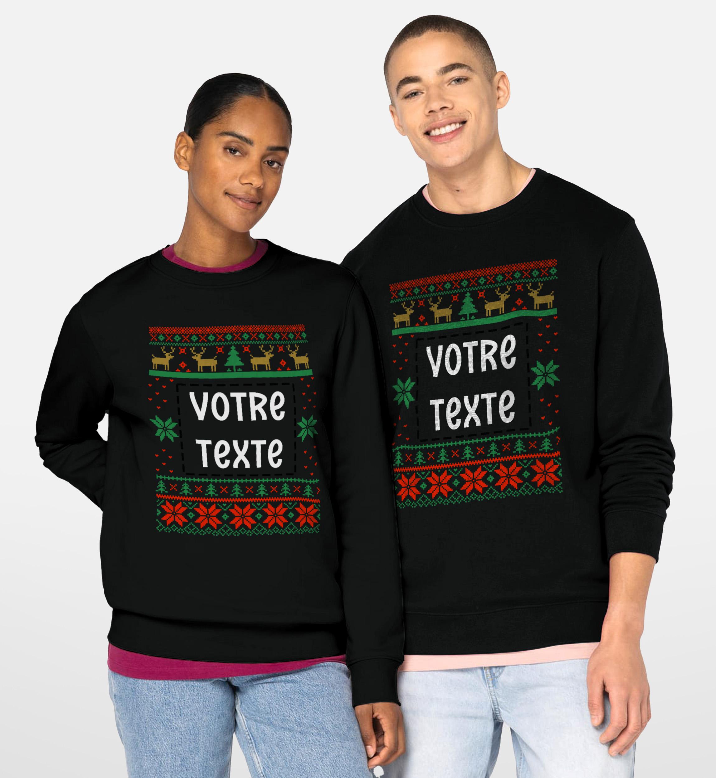 Pull Moche de Noël Grand format Renne