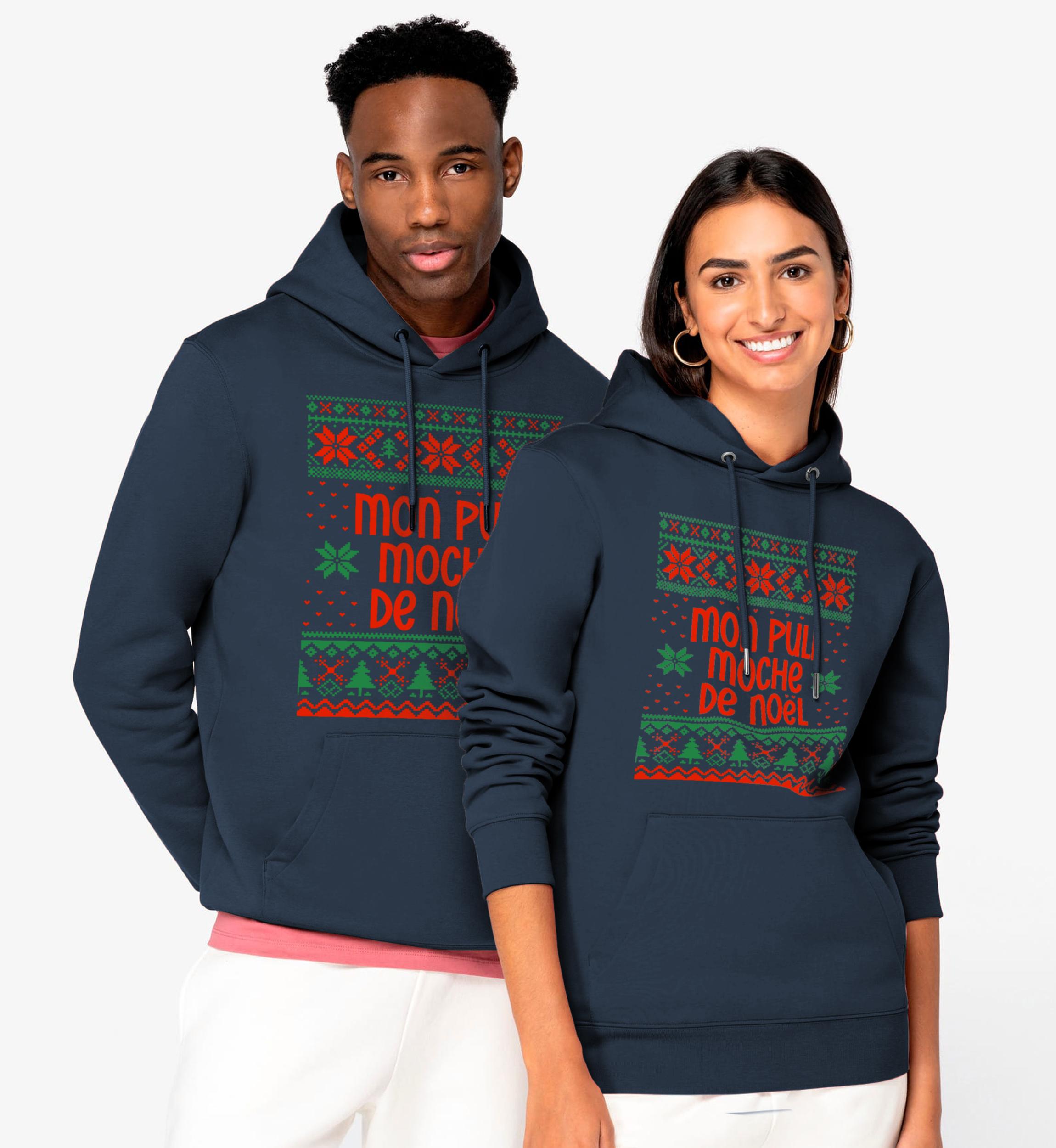 Mon Sweat de Noel Moche motif étoilé