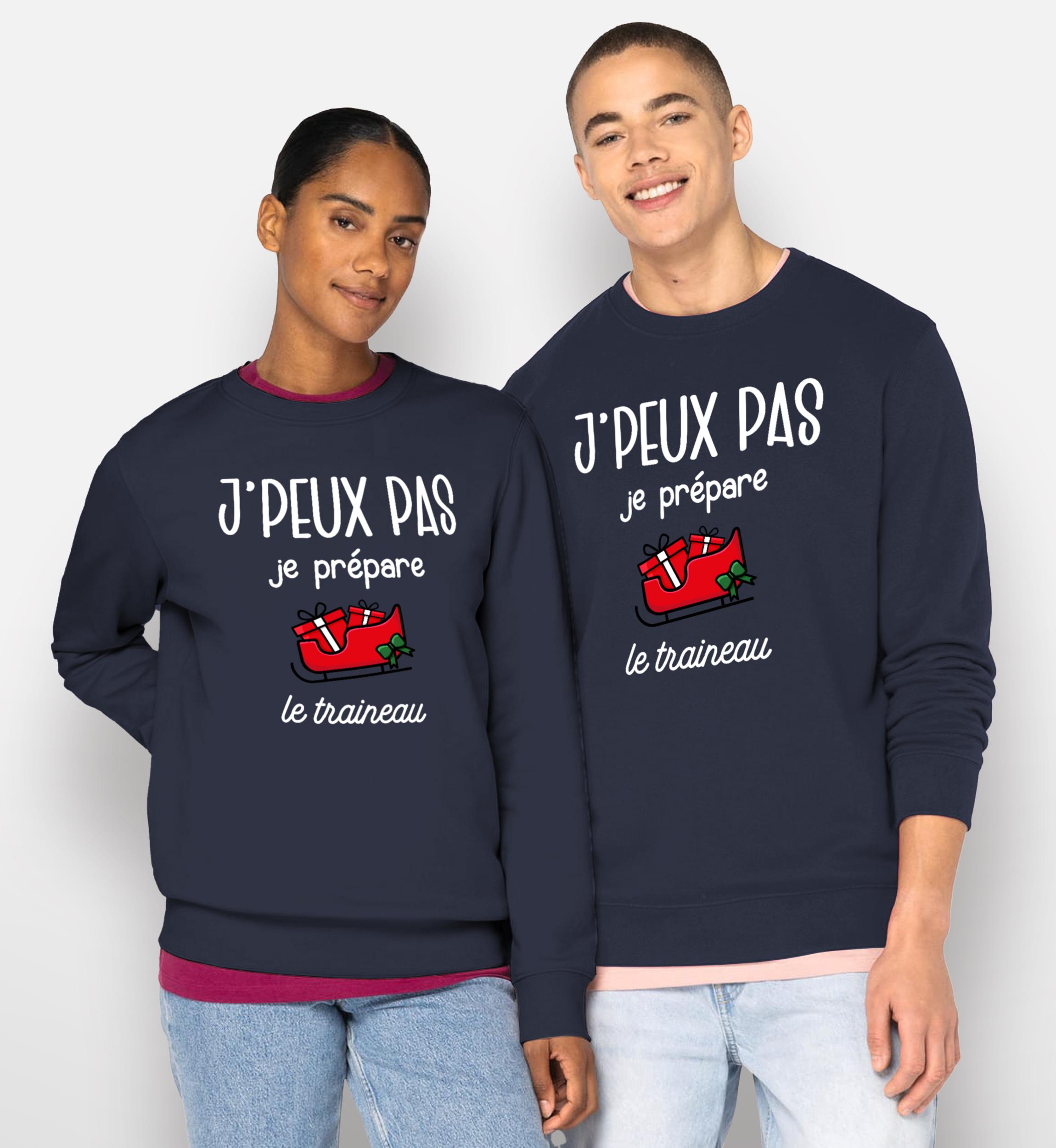 Pull Je peux pas je prépare le traineau Classique