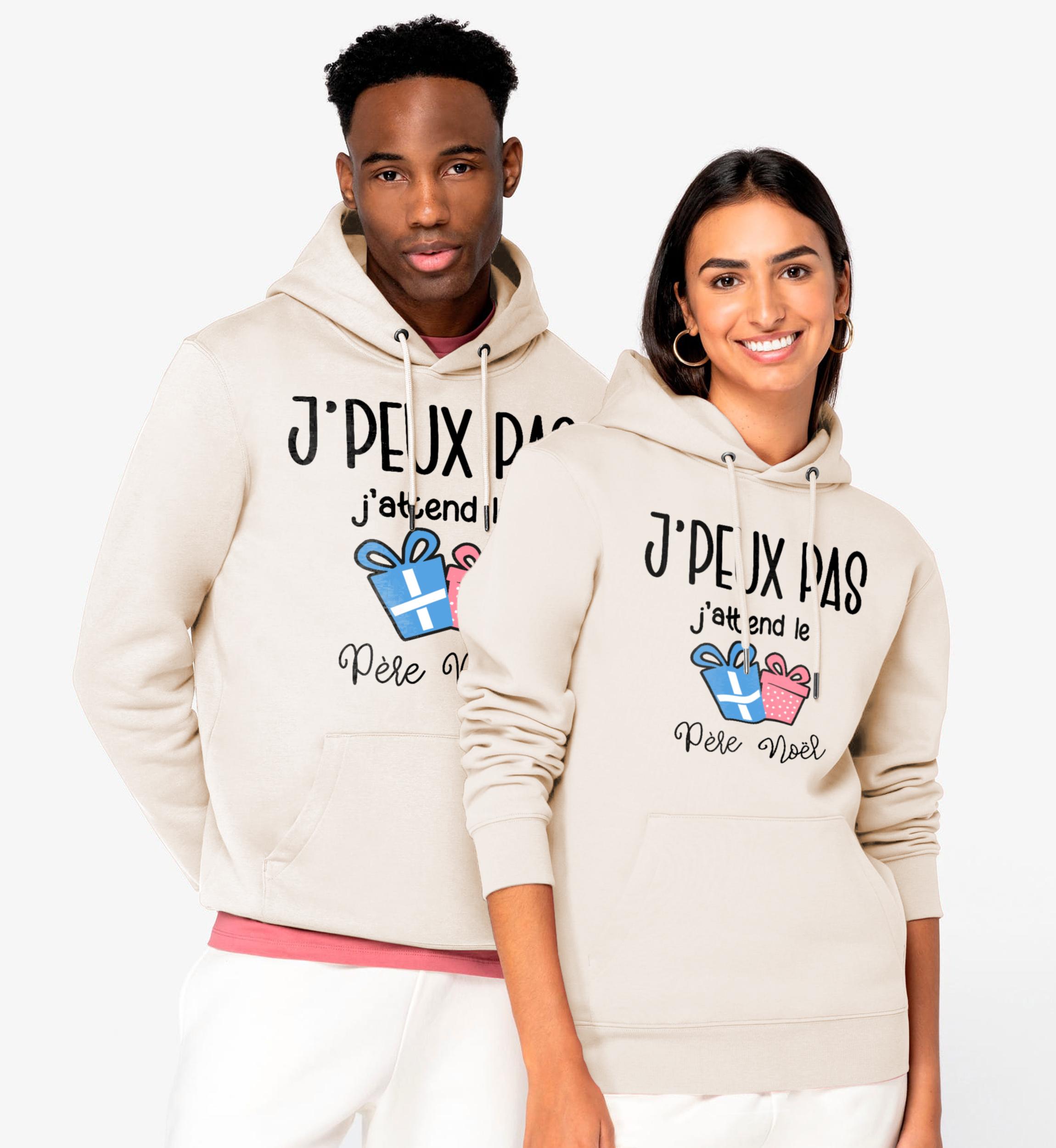 Sweat J peux pas j attend le père noel Cadeaux