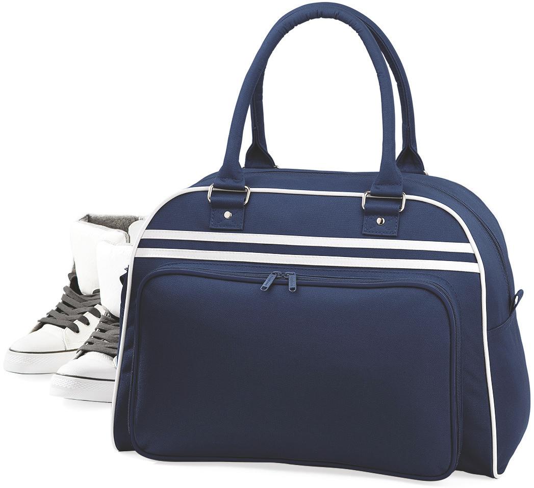 pictoSac Rétro Bowling Personnalisable Chez Tunetoo French Navy / White