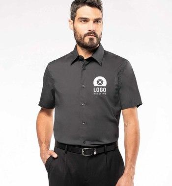 Camisa Manga Corta Ajustada Hombre