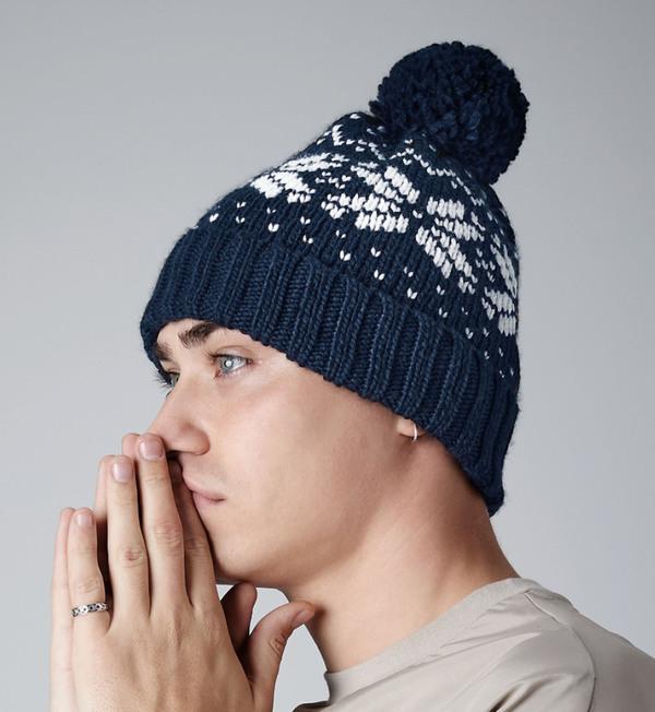 Beanie With Jacquard Pattern