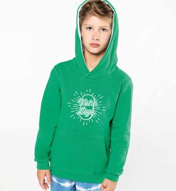 Sudadera Capucha Bicolor Niño