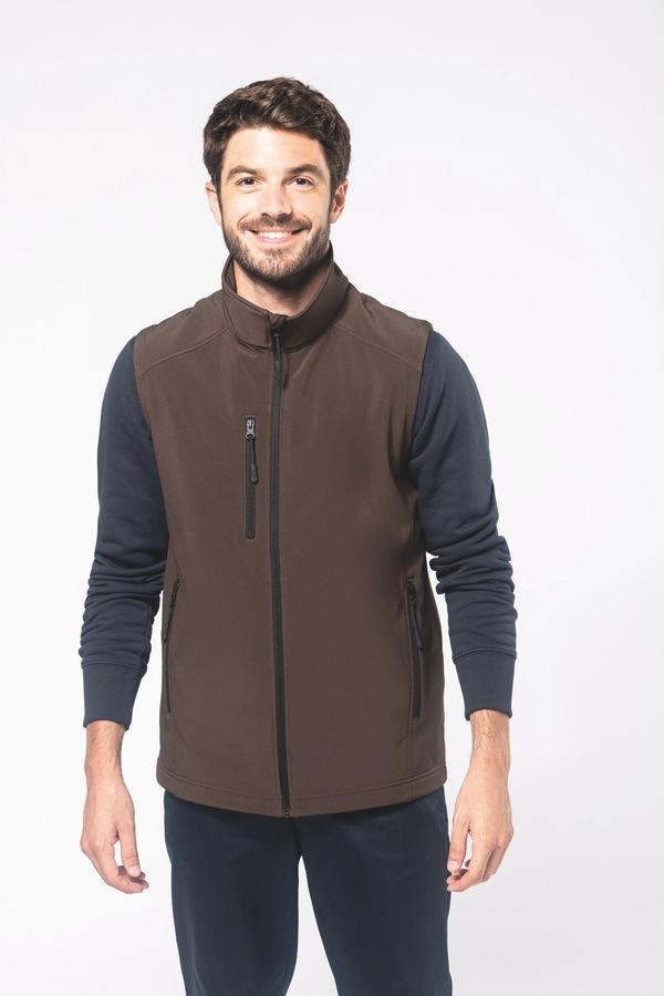 Customizable Men's Sleeveless Softshell Jacket