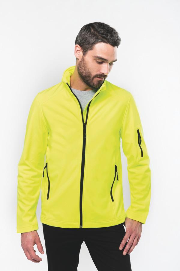 picto Customizable Men's Softshell Jacket With Tunetoo Titanium