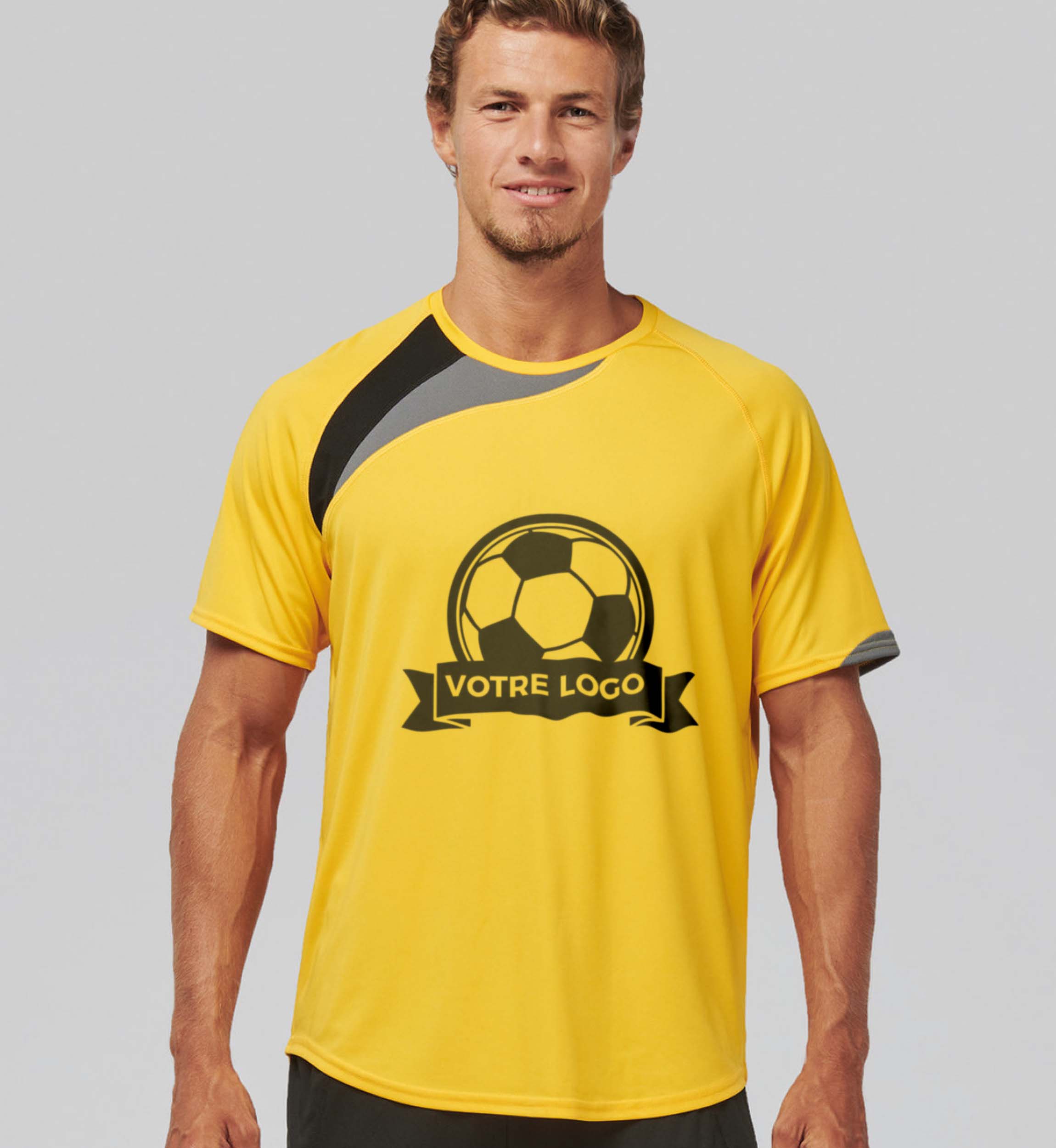 T-shirt Sport Manches Courtes Tricolore