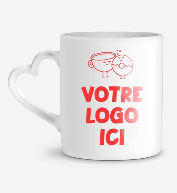 picto Mug Cœur BLANC