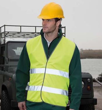 Gilet de Sécurité Jaune Fluo 2 Bandes