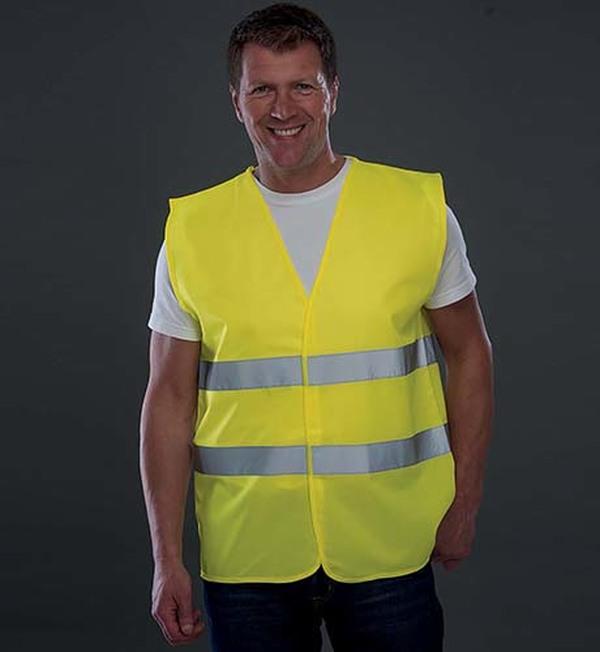 picto Reflektierende Sicherheitsweste Mit 2 Streifen | Stickerei Und Druck Hi Vis Yellow