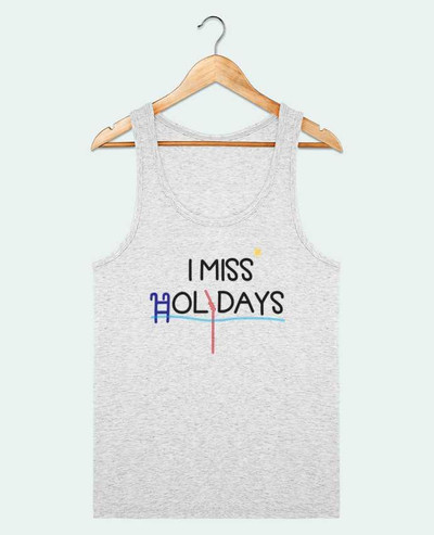 Débardeur homme I miss holidays par tunetoo 100% coton bio