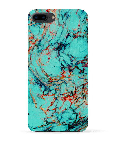 Coque iPhone 7 + Abstrait bleu par Les Caprices de Filles