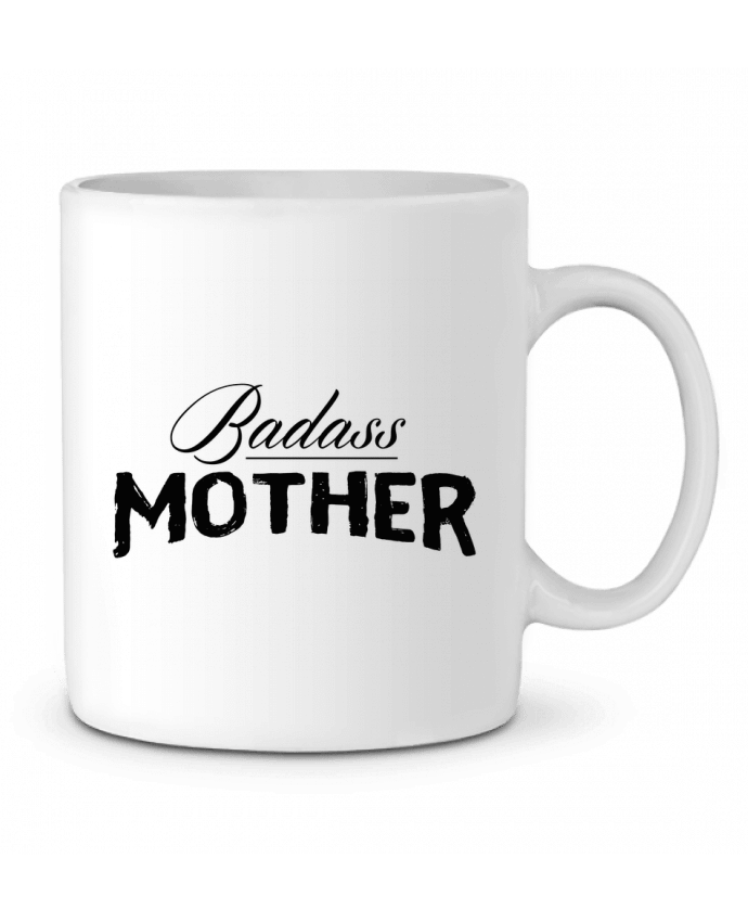 Ceramic Mug Badass Mother by tunetoo