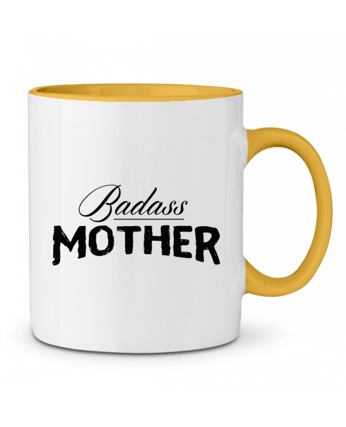 Two-tone Ceramic Mug Badass Mother tunetoo