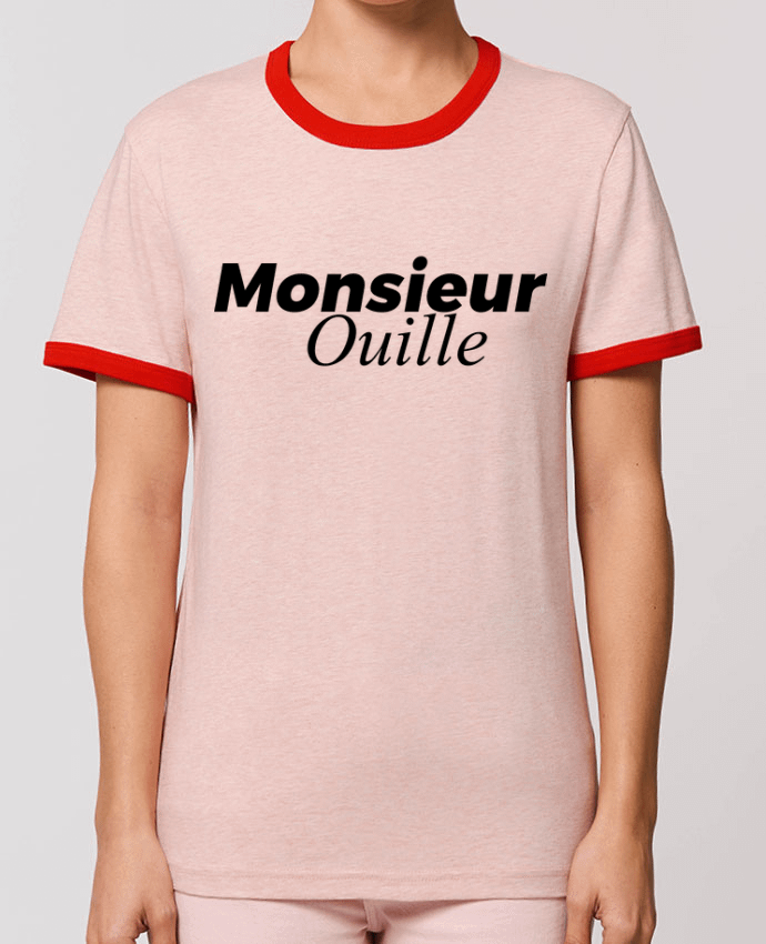 T-Shirt Contrasté Unisexe Stanley RINGER Monsieur Ouille por tunetoo