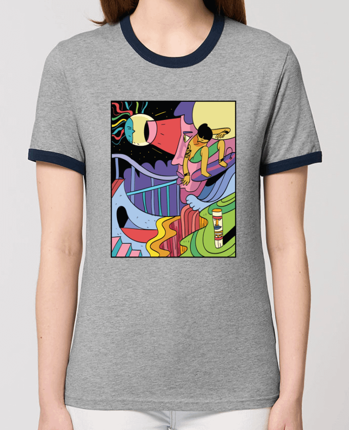 T-Shirt Contrasté Unisexe Stanley RINGER surferslimbo por Arya Mularama