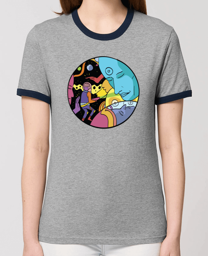 T-Shirt Contrasté Unisexe Stanley RINGER cosmic por Arya Mularama