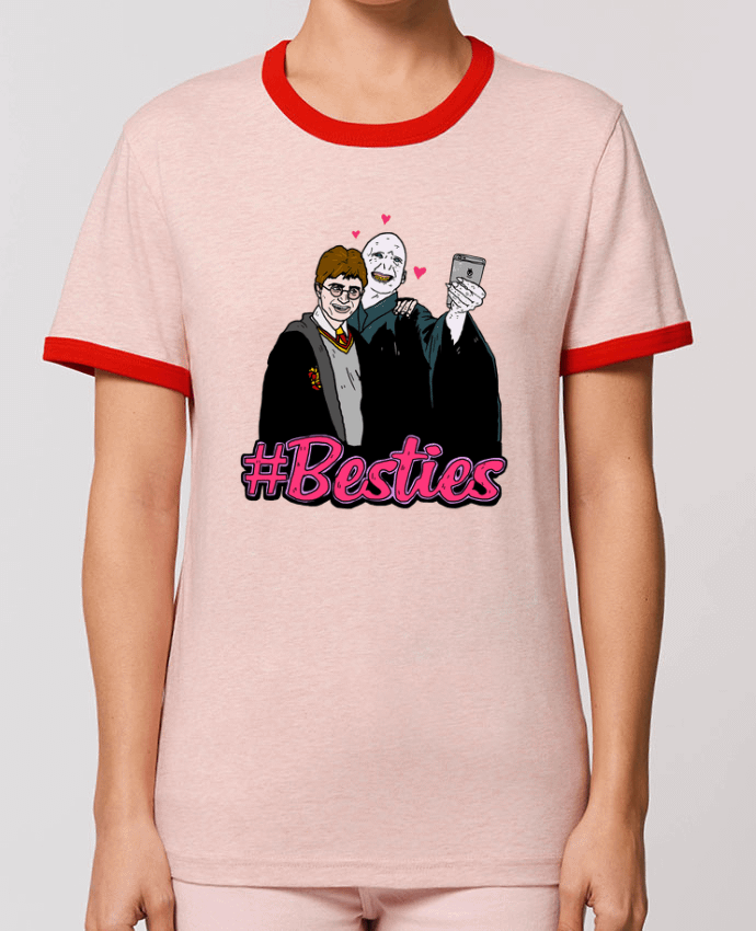 T-Shirt Contrasté Unisexe Stanley RINGER Besties por Nick cocozza