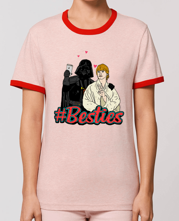 T-Shirt Contrasté Unisexe Stanley RINGER #Besties Star Wars por Nick cocozza