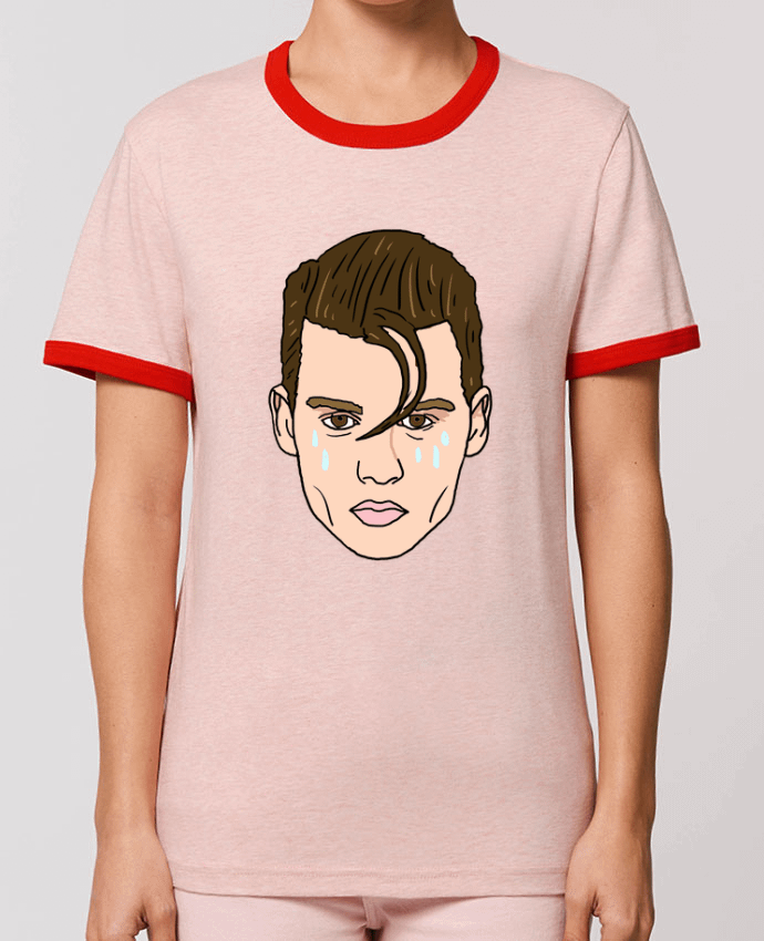 T-Shirt Contrasté Unisexe Stanley RINGER Cry baby por Nick cocozza