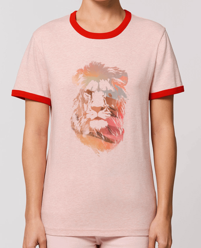 T-Shirt Contrasté Unisexe Stanley RINGER Desert lion by robertfarkas