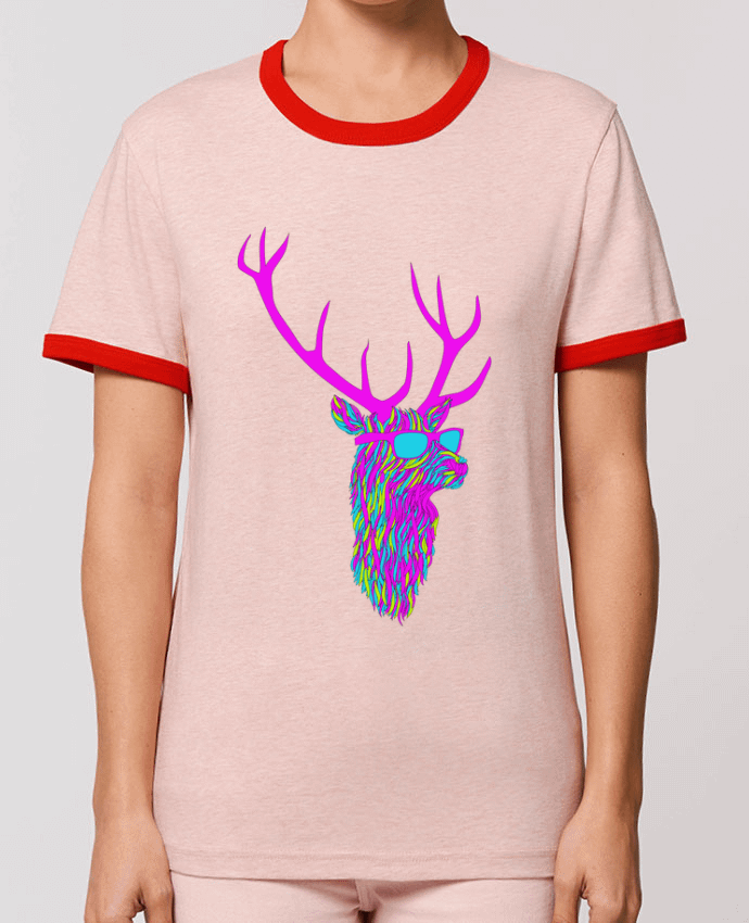 T-Shirt Contrasté Unisexe Stanley RINGER Party deer por robertfarkas