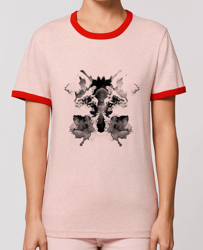 T-Shirt Contrasté Unisexe Stanley RINGER Rorschach por robertfarkas