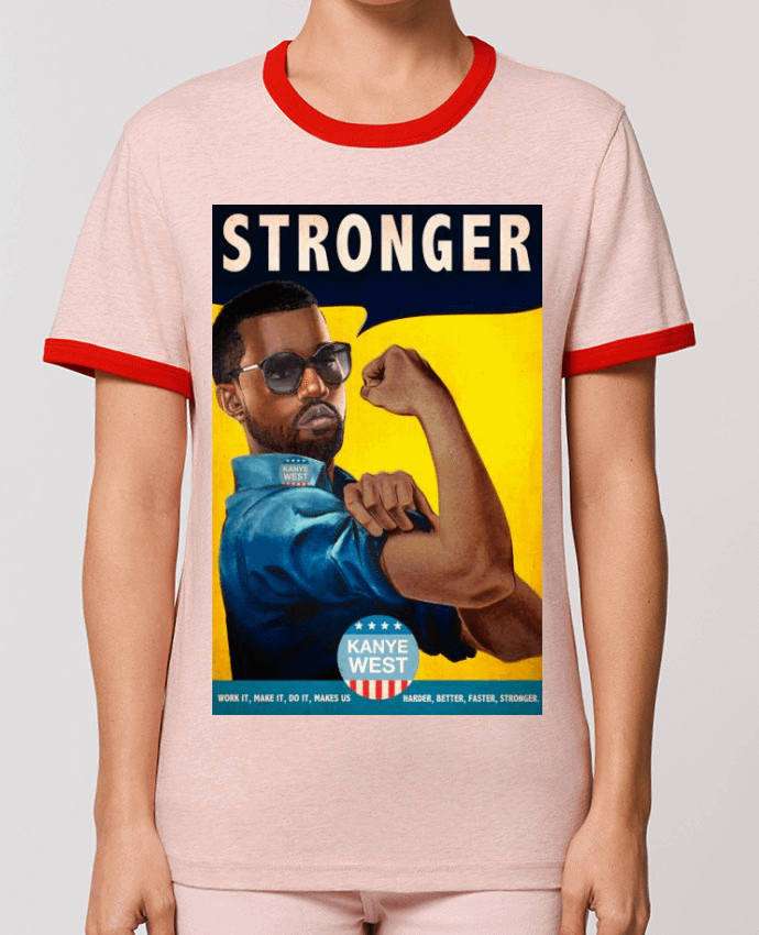 T-Shirt Contrasté Unisexe Stanley RINGER Stronger por 