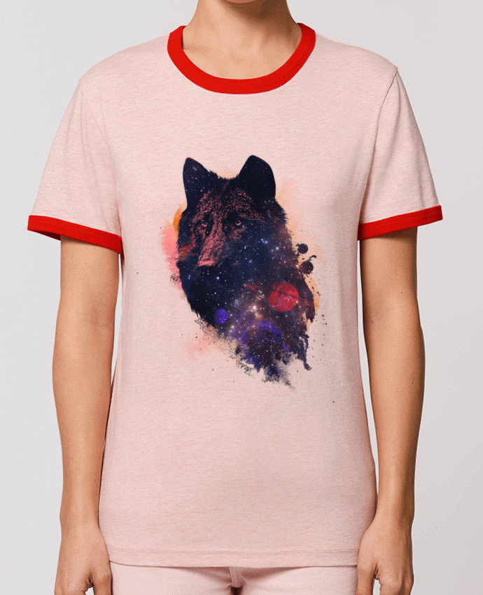T-Shirt Contrasté Unisexe Stanley RINGER Universal wolf por robertfarkas