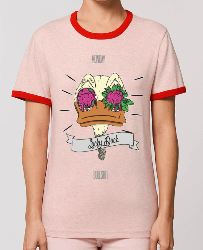 T-Shirt Contrasté Unisexe Stanley RINGER Lucky Duck by 