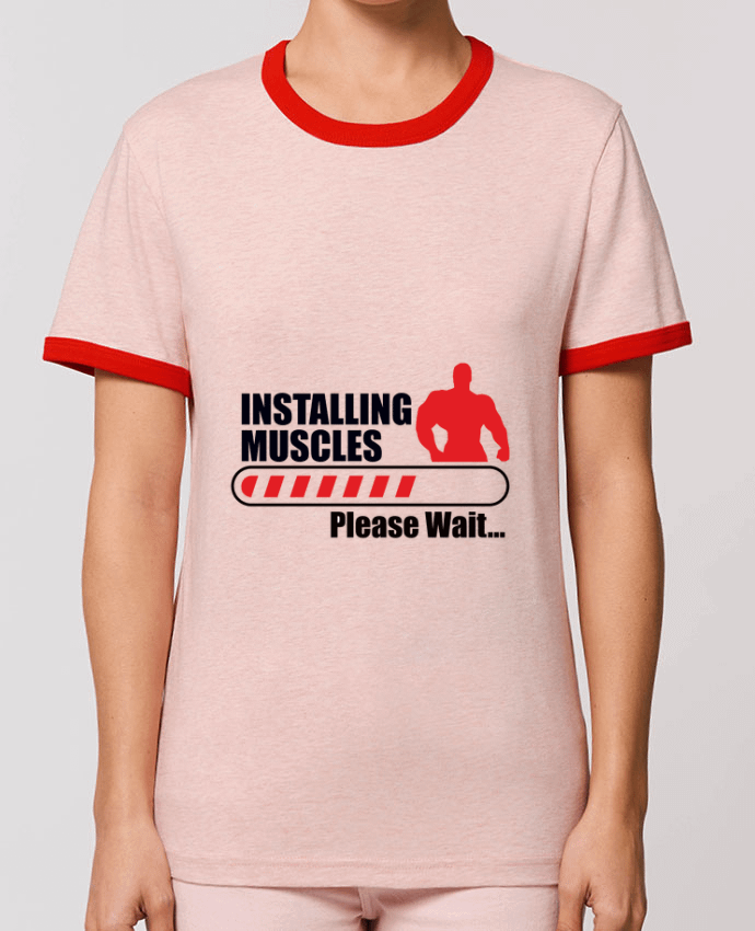 T-Shirt Contrasté Unisexe Stanley RINGER Intalling muscles - Muscles en cours d'installation by Benichan