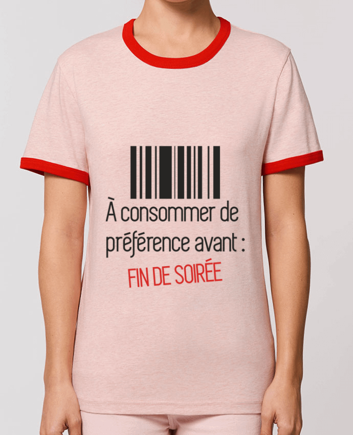 T-Shirt Contrasté Unisexe Stanley RINGER A consommer de préférence avant fin de soirée by Benichan