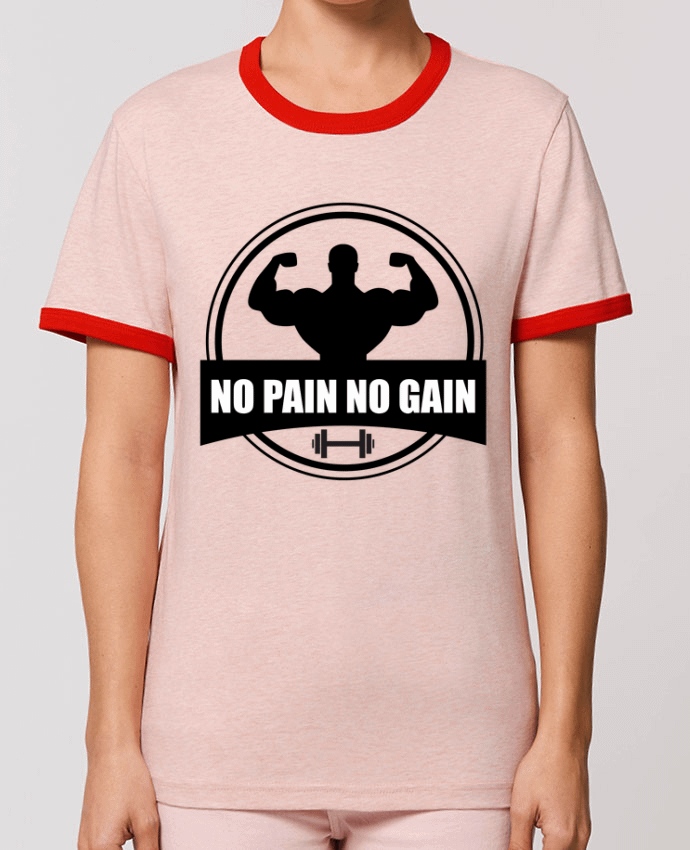 T-shirt No pain no gain Muscu Musculation par Benichan