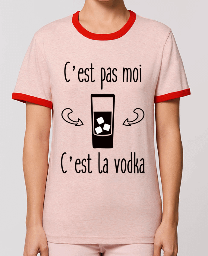 T-Shirt Contrasté Unisexe Stanley RINGER C'est pas moi c'est la vodka by Benichan