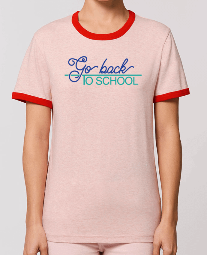 T-Shirt Contrasté Unisexe Stanley RINGER Go back to school by tunetoo