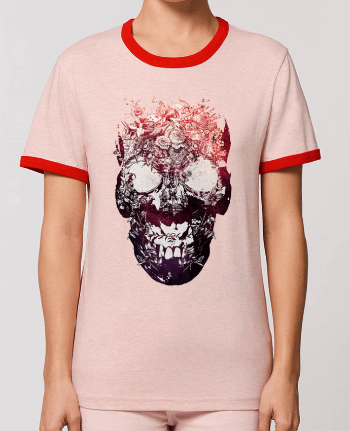 T-shirt Floral skull par ali_gulec